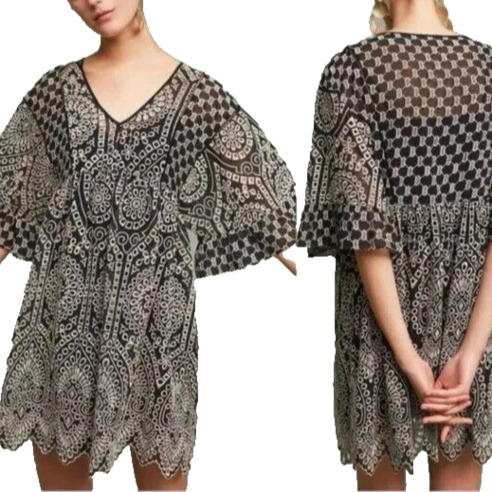 Akemi + Kin Anthropologie Brooke Indie Sleaze Swing Babydoll Dress Size 6